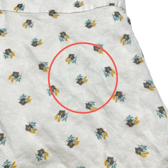 Gap | Women | Floral Tie Sleeve Spring Button Up Mini Dress - Picture 11 of 11